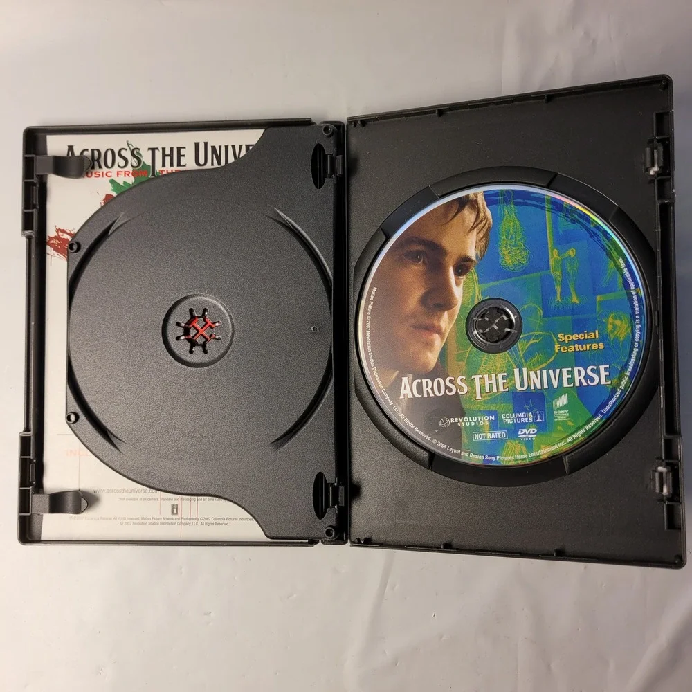 Sony Across The Universe DVD 2-Disc Deluxe Edition Musical Romance Beatles Movie